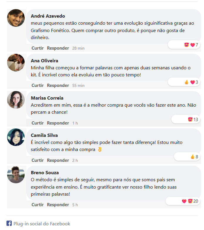 Depoimentos de pais e educadores